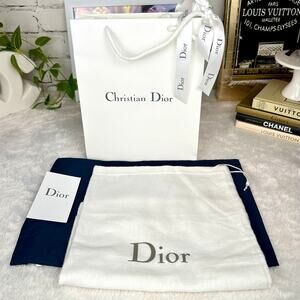 DIOR Dust Bag, Shopping Bag, Ribbon gift packaging for small handbags wallets